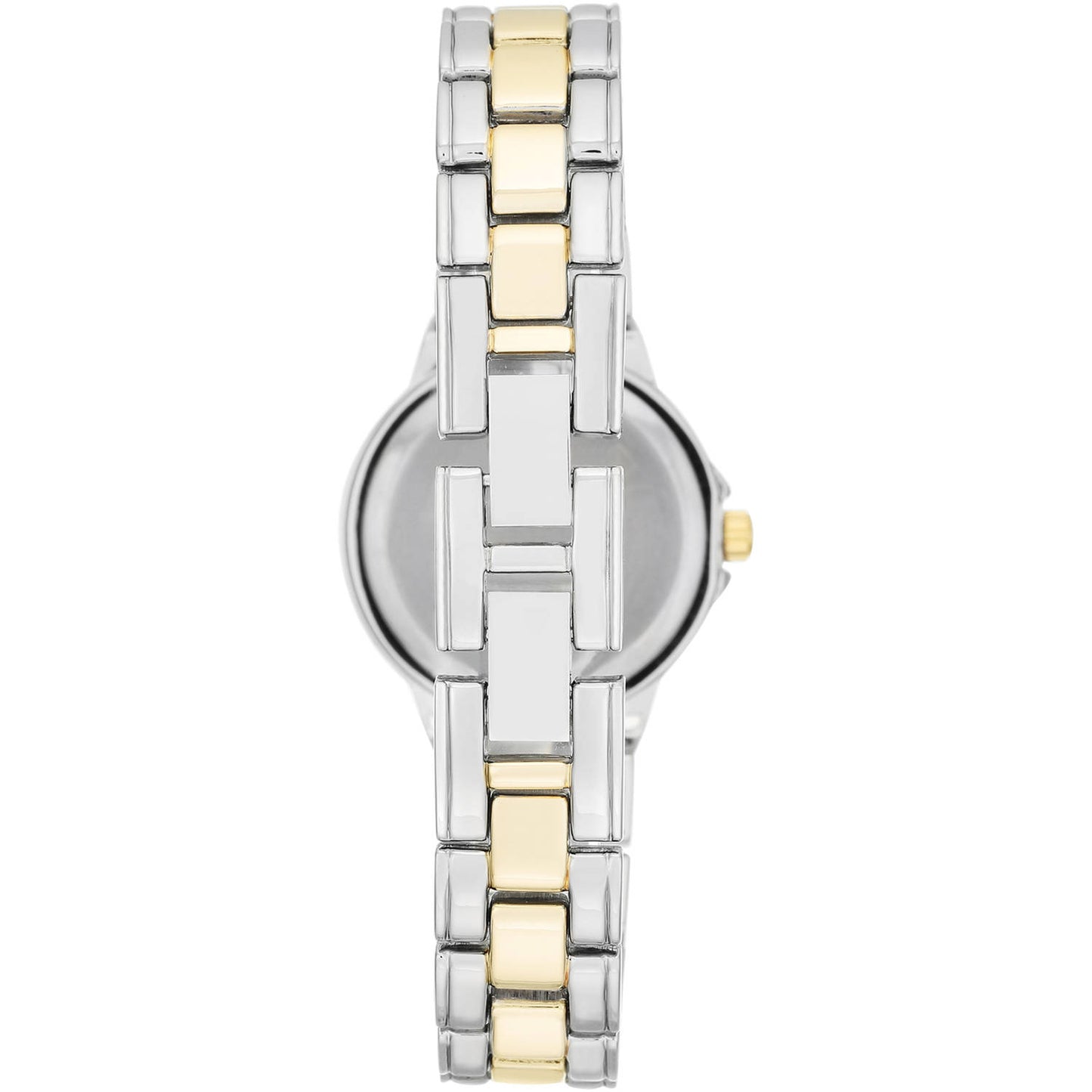 Womens Watch Casual White Round and Two Tone Bracelet