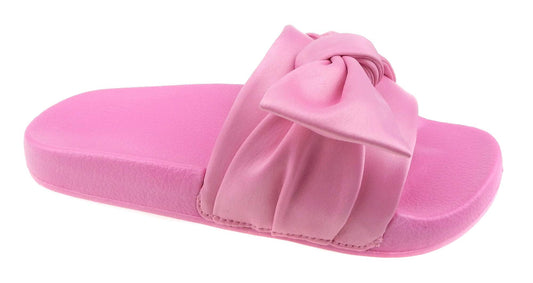Wonder Nation Girls' Bow Slide Sandal