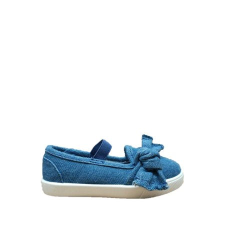 Wonder Nation Toddler Girls' Casual Bow Flat